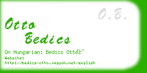 otto bedics business card